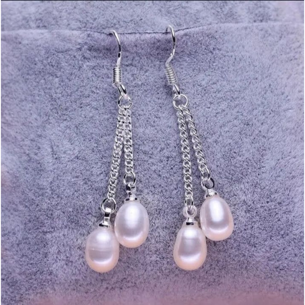 Women's Unbranded Pearl Earrings White Silver